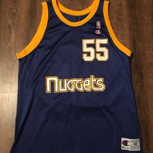 Vintage Dikembe Mutombo Denver Nuggets Jersey 48